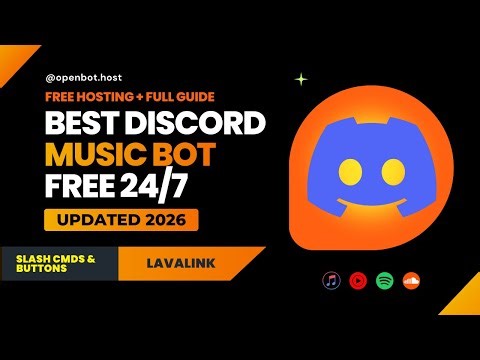 Best Free Discord Music Bot 2026 | Lavalink + Slash Commands | OpenBot Hosting | Full Guide