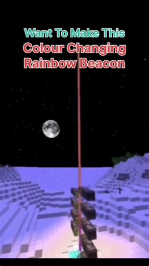 This Rainbow Beacon Changes Color Every Second in Minecraft! 🌈