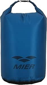 MIER Lightweight Dry Sack Floating Waterproof Nylon Dry Bag with Roll Top for Kayaking, Beach, Rafting, Boating, Swimming, Hiking, Camping and Fishing, 20L,Blue