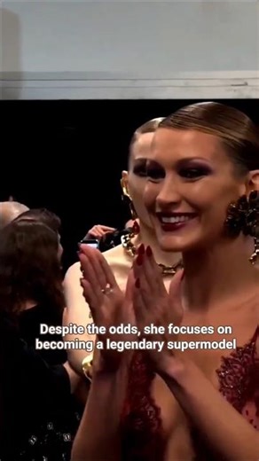 Despite the odds, she focuses on becoming a legendary supermodel #bellahadid for #ysl