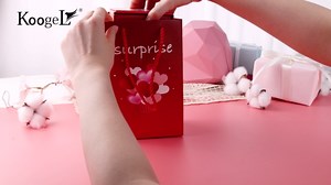 Koogel Surprise Box, Explosion Gift Box for Money, Folding Bouncing for Anniversary, Wedding, Birthday Marriage Proposals