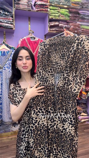 730 reactions · 39 shares | ✨ Wild & Fearless ✨ Unleash your bold side with this stunning leopard print jumpsuit — where elegance meets adventure  Perfect for vacations, parties, or any moment you want to stand out 殺  Fabric :- Soft Georgette  Inner :- 34"-46" (Free size-elastic)  Dress Length :- 55"  Inner Fabric:- soft Georgette ( elastic) | SWEET FLORA | Facebook