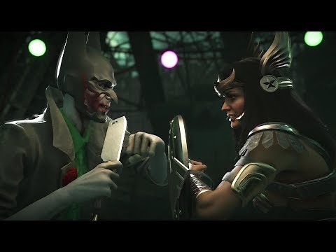Injustice 2 : Joker Vs Wonder Woman - All Intro/Outros, Clash Dialogues, Super Moves