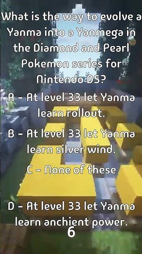 What is the way to evolve a Yanma into a Yanmega in the Diamond and Pearl Pokemon...