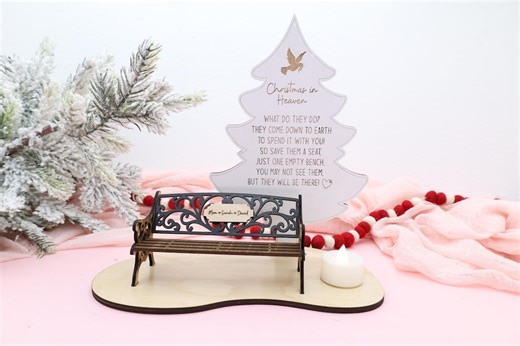Christmas in Heaven-in Loving Memory Candle Decor - Etsy