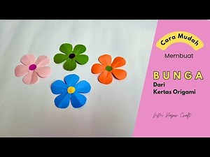 How to Make Paper Flower | Cara Membuat Bunga dari Kertas Origami | Origami Bunga # 30