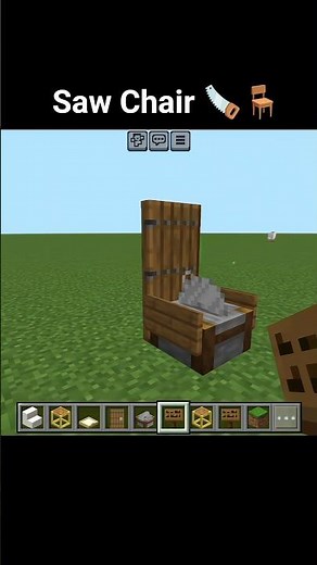 MINECRAFT SAW CHAIR 🪚🪑#shorts #minecraft #gaming