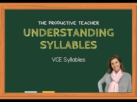 Learning to Read: VCE Syllables