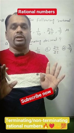 Terminating or non-terminating rational numbers #maths #mathstricks #trendingshorts 💯💪🔥😲