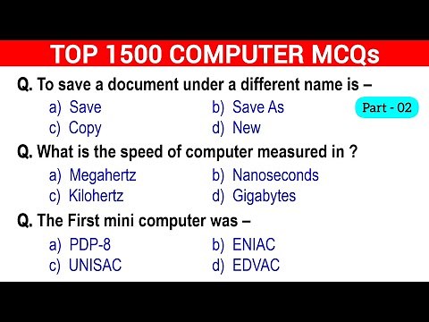 🔥1500 Computer Fundamentals MCQs – Part 2 | Crack Any Exam Easily!