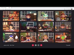 group study #3 🌧️🌈 cozy rainy day 🐤🍃 relaxing animal crossing bgm | 동물의숲