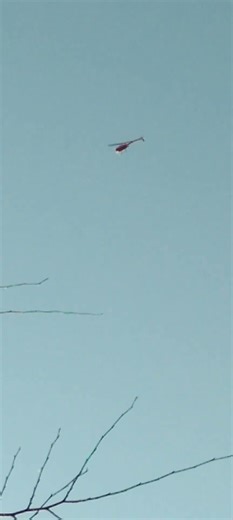 Helicopter Blades Rotating from underneath