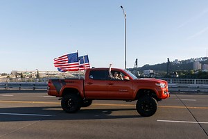 Is It Illegal to Fly Flags on the Back of Pickup Trucks?