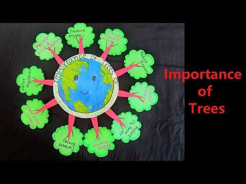 Importance of Tree tlm |tlm for primary school |tlm |Importance of Tree chart |
