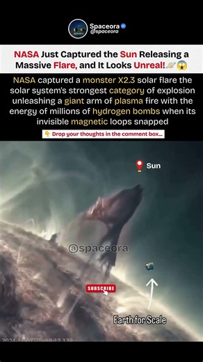 NASA Just Captured a Massive Solar Flare ☀️😱 #Space #Universe #Trending #Shorts