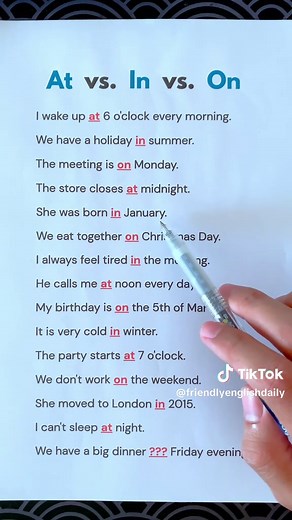 Understanding English Prepositions: At, In, On