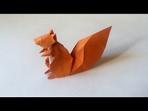Origami Squirrel tutorial (Hideo Komatsu)