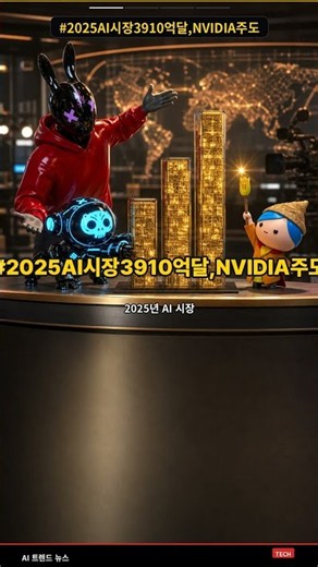 #2025AI시장3910억달,NVIDIA주도