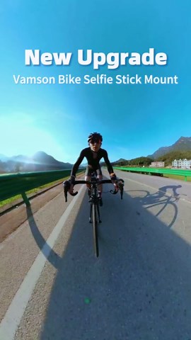 2 in 1 Bike Selfie Stick Mount and Bicycle Navigation for Insta360 X4 X3 One X2 GoPro Hero 12 11 10 9 8 7, 3rd Person Camera Mount for Smartphone for Video Recording Vlog YouTube TikTok Live
