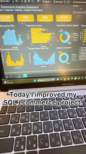 Day 8 – I Improved My SQL Portfolio Project Instead of Starting a New One