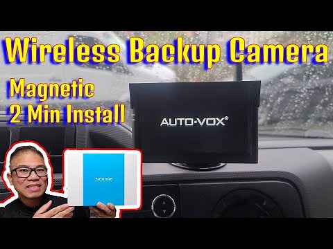 How to install Auto Vox S4 Magnetic Wireless Backup Camera