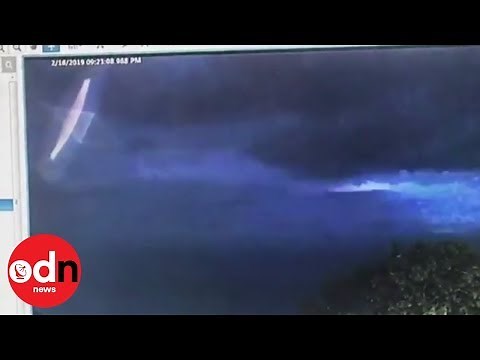 CCTV footage which shows bright 'UFO' in Australian sky goes viral
