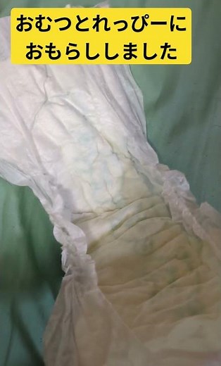 今日のおむつ おむつとれっぴーにおもらししました