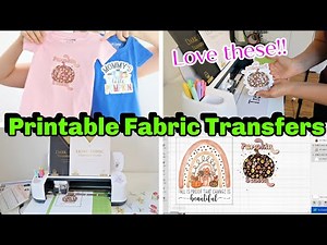 Light Fabric Transfer Paper (testing light and dark fabric transfer paper with my Cricut)