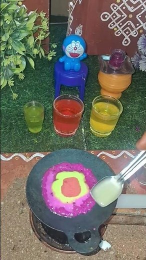 மினி குக்கிங் 🥘 | Tiny Food Tamil Style #tinycolorfood #miniaturecooking #tamilcooking