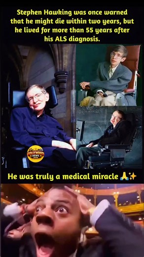factnews._official on Instagram: "Stephen Hawking was diagnosed with amyotrophic lateral sclerosis (ALS) in 1963 at just 21 years old and was initially told he might live only two more years. Defying all medical expectations, he survived for over 55 years, making his case one of the longest-known ALS survivals in history. Despite losing almost all motor functions and communicating through a computerised voice system, Hawking went on to become one of the world’s greatest physicists, revolutionisi