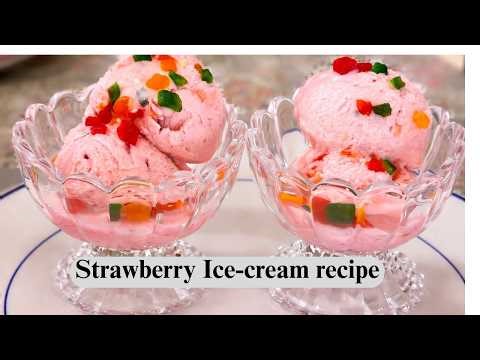 Easy Homemade Strawberry Ice Cream Recipe