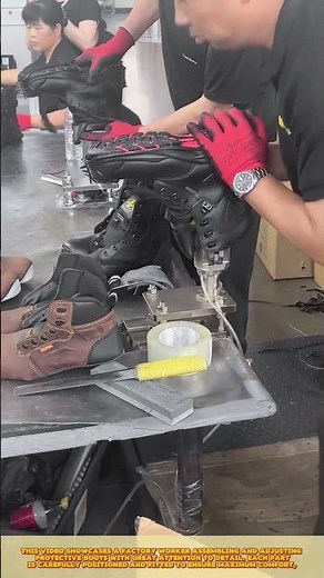 Boot assembly: Skilled worker ensure tight fit, improve comfort, and enhance durability