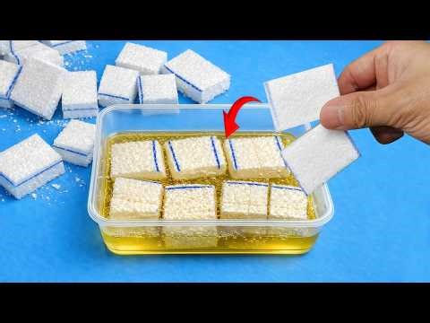 Soaking the foam in this solution will create a strong and durable carbon-like adhesive.