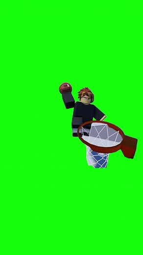 Roblox Dunk | Green Screen #roblox #6ix9ine #basketball #meme #fyp | roblox dunk
