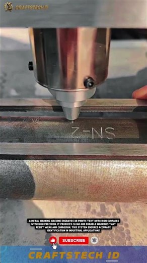 Metal Engraving Punch Machine – Creating Text on Iron with Precision #industrialmachine