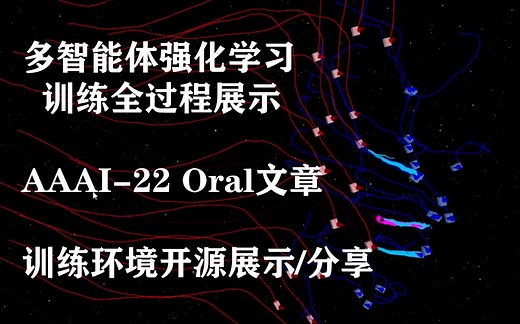 【AAAI-22】多智能体AI训练全过程可视化演示/开源RL环境分享