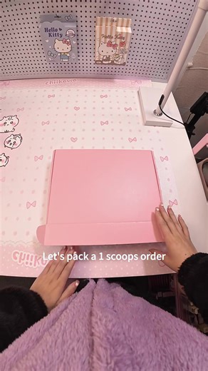Packing Abigail's Lucky Scoop Order
