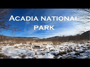 4K Acadia National Park Winter Walk