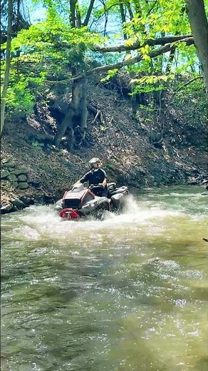 Can Am Outlander XMR 1000 ATV Stream Crossing 4x4 Off Road Test #shorts #atv #canam