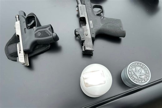 Clay County Traffic Stop Yields Guns, Cocaine Seized