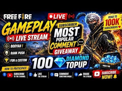 LIVE STREAM GIVE WAY🤑NO FACK 🤯 RULES 10 KILL + BOYAH⚡💥10KA REDEEM CODE 10 MATCH FULL LIVE STREAM