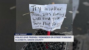 Elizabeth police fire back at flat tire threat in public street parking spot