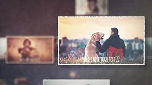 复古怀旧照片相册展示视频AE模板