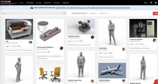 3Dデータの無料ダウンロードサイト【厳選2   4選】(設計・3Dプリンター用) | 機械設計学習館