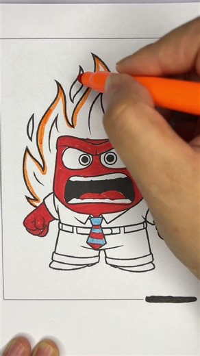 Inside Out Anger Coloring Page #colorart