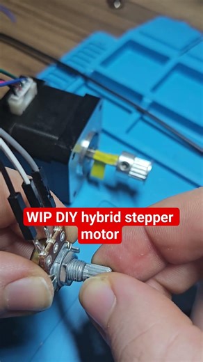 WIP DIY hybrid stepper motor #diy #steppermotor #electronics #interesting #homemade #project