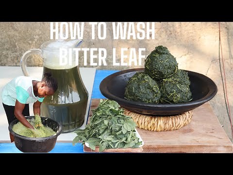 EASY & PERFECT WAY TO WASH BITTER LEAF !! | BITTER LEAF HEALTH BENEFITS BY LEAH SCREEN !!