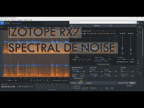 Izotope RX7 Spectral De-Noise