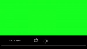 Download Subscribe Button Black Shape Green Screen for free