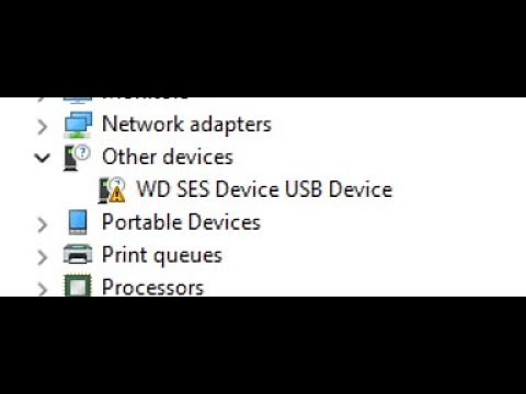 WD SES Device USB Driver - Windows 11 Wester Digital USB HDD Driver Missing - Fix - How to - Easy!